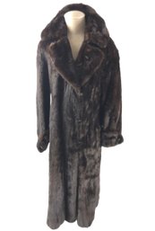 Vintage Genuine Mink Full Length Fur Coat