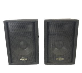 Phonic S712 2-Way Stage Floor Monitor Speakers, Not Tested - #MR-F