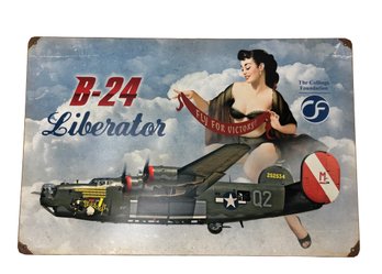 The Collings Foundation B-24 Liberator Tin Sign - #S23-2