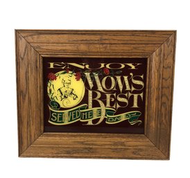 The Hensley Co. Framed Kitchen Sign, ENJOY MOM'S BEST SERVED HERE DAILY - #S7