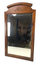 Carved Maple Wood Wall Mirror - #SW-F