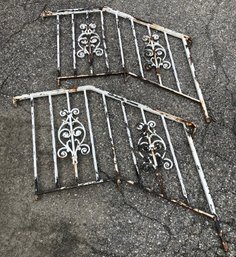 Vintage Wrought Iron Railings (Set Of 2) - #RSOB