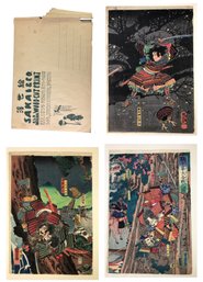 Japanese (Utagawa Kuniyoshi) & (Yoshitora Utagawa) Woodblock Prints By Sakai & Co. - #S12-3
