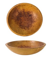 Vintage Munising Carved Wood Dough Bowl - #S2-2
