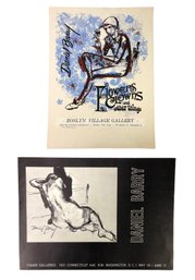 Signed Daniel Barry Lithographic Poster Limited Ed. No. 7/20 & Fisher Galleries Exhibition Poster - #S27-1