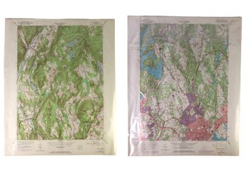 1960 Glenville, CONN.-NY & 1955 Kent, CONN. Topographical Maps - #S11-4L