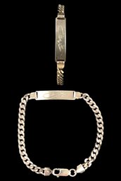Sterling Silver ID Bracelet (Made In Italy) - #JC-B