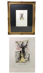 Signed Salvador Dali Etching (Artist's Proof) With Salvador Dali Archives Authentication Letter - #SW-3