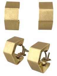 14K Yellow Gold Clip-On Earrings (Made In Italy) - #JC-B2