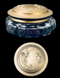 Art Nouveau Powder Puff Jar (Pat. Oct. 13, 1909) - #FS-6