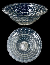 Large Clear Glass Centerpiece Bowl - #S7-2