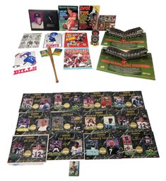 Collection Of Baseball & Football Memorabilia: OJ Simpson, Cleveland Browns, Jeter - #S3-3