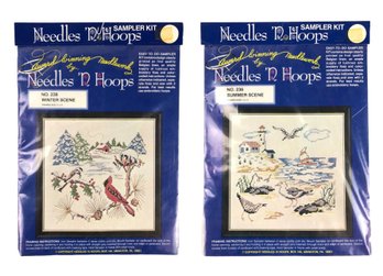 Needles N Hoops Samplet Kits: Winter Scene & Summer Scene (NEW) - #S3-3