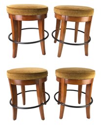 Swaim Furniture Round Upholstered 24-Inch Stools (Set Of 4) - #FF