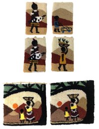Collection Of Handmade Haitian Wall Tapestries (Set Of 6) - #S19-3