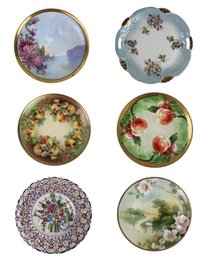 Collection Of Hand Painted Plates: Nippon, Havilnad Limoges, O&EG Royal Austria & More - #S6-3