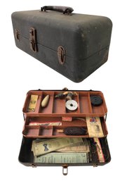 Vintage Fishing Tackle Box With Contents - #S4-2