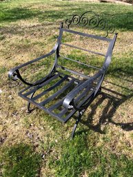 Black Wrought Iron Patio Chair - #BOB