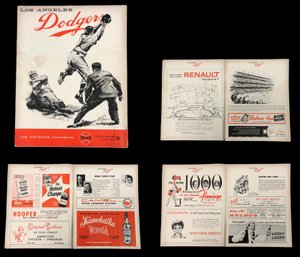 1959 LA Dodgers Vs. Pittsburgh MLB Baseball Score Card  - #S7-4