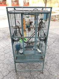 Large Metal Birdcage With Accessories - #FF