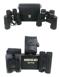 Collection Of Binoculars: Binolux 7x35, Sears Discoverer, Maruman MD 10x25, Pixy 8x21 - #S1-3