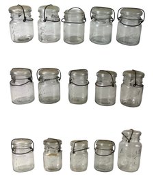 Collection Of Vintage Atlas & Ball Ideal Mason Jars With Lids - #S18-3