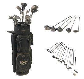 Collection Of Assorted Golf Clubs (Right And Left Handed) With Bag - #SW-3