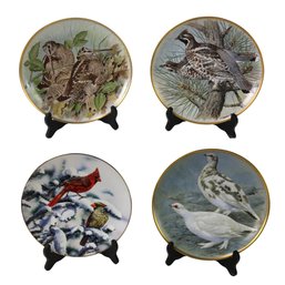 Decorative Plates: Franklin Porcelain Game Birds & O'Driscoll Songbirds - #S6-3