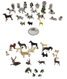 Collection Of Miniature Lead & Porcelain Figurines - #S16-1