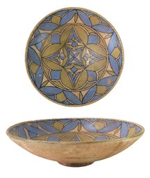 Persian Nishapur Hand Painted Pottery Bowl - #S6-2