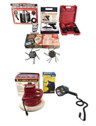 RAC Tune-Up Kit, Halogen Spotlight, Orbital Car Waxer, Soldering Gun Kit & More - #S10-4