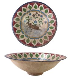 Persian Earthenware Pottery Bowl - #S6-2