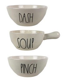 Rae Dunn Soup Bowl, Pinch & Dash Spice Bowls - #FS-3