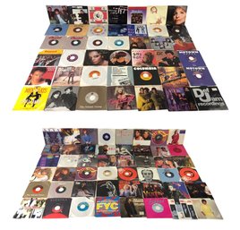 Large Collection Of 45 RPM Vinyl Records: Duran Duran, Tina Turner, Michael Jackson & More - #S9-1