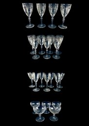 Collection Of Rock Sharpe Crystal Stemware - #W1