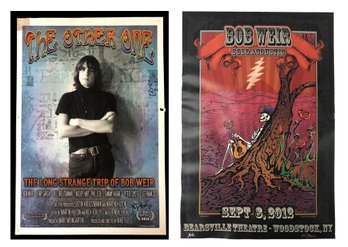 Bob Weir Woodstock, NY Concert Poster Signed By Poster Artist Mike Dubois & Bob Weir Film Poster - #S12-4