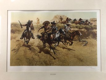 'The Raiders' Lithograph, Signed Frank McCarthy (American, 1924-2002) - #SW-7