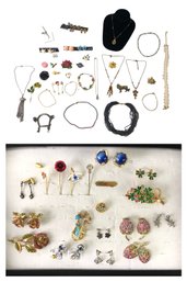 Large Collection Of Vintage Costume Jewelry - #JC-L
