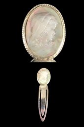 Sterling Silver Mother-Of-Pearl Cameo Bookmark - #JC-B