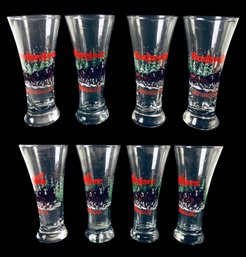 1988 / 1992 Budweiser Clydesdale Pilsner Glasses By Anheuser-Busch S9-4