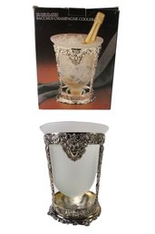 Silver Plated Bacchus Champagne Cooler (Made In Italy) - NEW WITH ORIGINAL BOX - S3-4