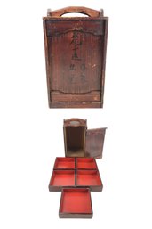 Chinese Wood Stacking Lunchbox - S23-5