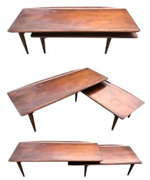 Mid-Century Danish Modern Switchblade Coffee Table - #FF