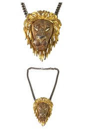 Luca Razza Style Lion Head Statement Necklace - #S14-2