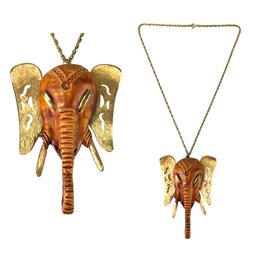 Vintage Elephant Statement Necklace - #S14-2