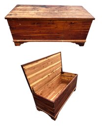 Vintage Cedar Blanket Chest - #BR