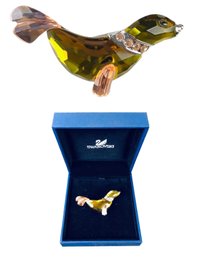 Swarovski Crystal Seal Brooch With Original Box - #FS-5