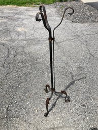 Vintage Wrought Iron Plant Stand - #BOB