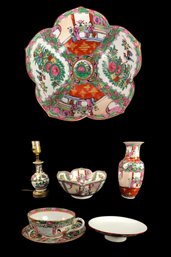 Collection Of Chinese Rose Medallion Porcelain - #S8-2