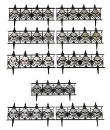 Decorative Interlocking Halloween Skull Garden Fence - #S10-1